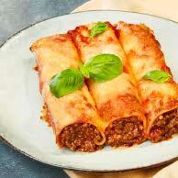 Cannelloni gratiné à la viande